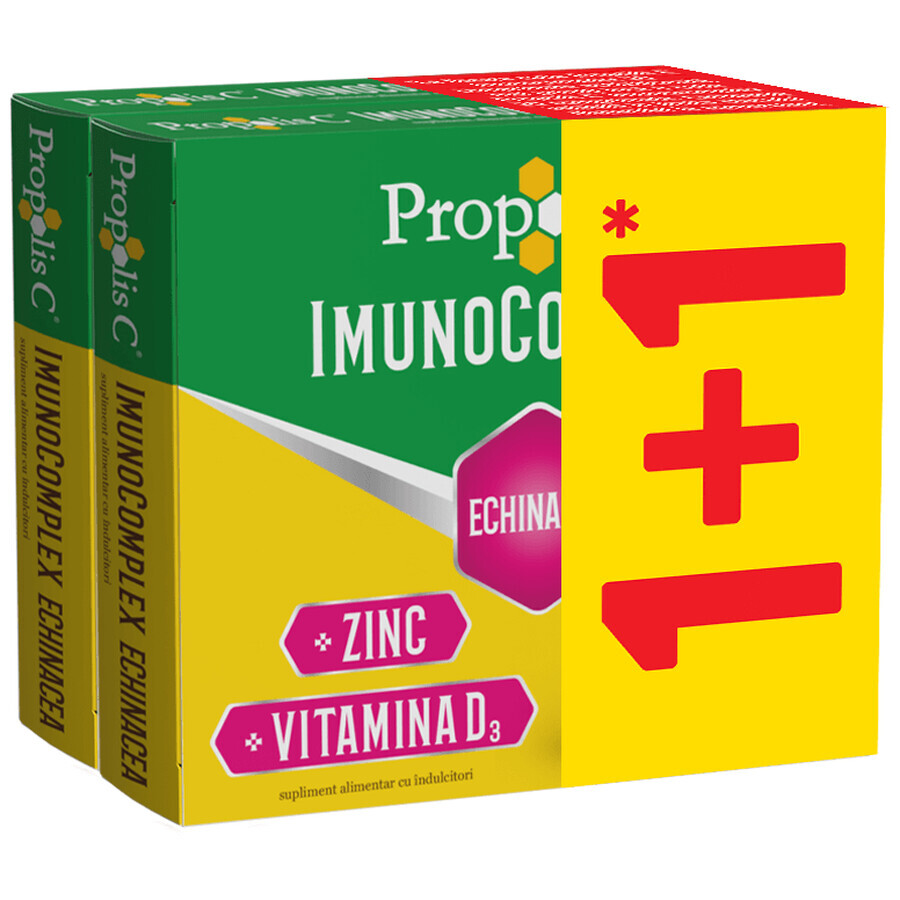 Confezione Propoli C con Echinacea Immunocomplex, 20+20 compresse, Fiterman