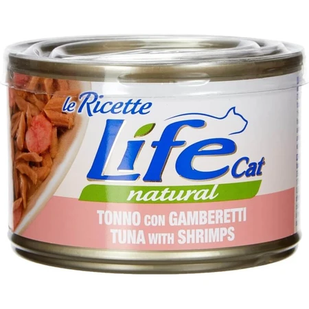 Life Petcare Life Cat Natural Tuna with Shrimp - Wet Cat Food, 150 g