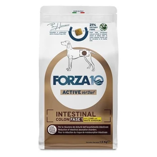 Forza10 Intestinal Colon Active Phase 1 Agneau et sorgho - Aliment diététique pour chiens adultes souffrant de troubles intestinaux, 1,5 kg