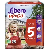 Pañales Libero Up&amp;go, talla 5 (10–14 kg), 1 paquete de 22 pañales