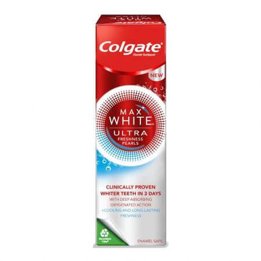 Pasta dentífrica Max White Ultra Freshness Pearls, 50 ml, Colgate