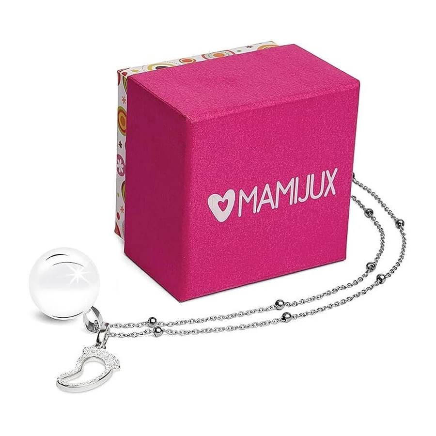 Mamijux „Call the Angels“ – Stahlkette mit versilbertem Fuß-Anhänger