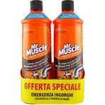 Mr Muscle Gel de curățare pentru instalații sanitare 3 în 1 – pachet de 2 x 1000 ml