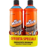 Mr Muscle Gel de curățare pentru instalații sanitare 3 în 1 – pachet de 2 x 1000 ml