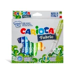 Carioca Fabric – 12 nietoksycznych, zmywalnych markerów do tkanin z blokadą końcówki: ceny i cechy