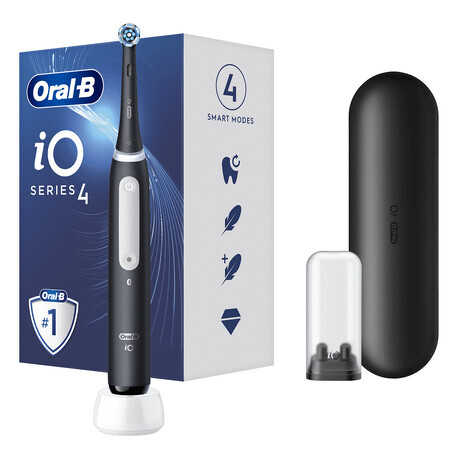 Brosse à dents électrique iO4 Matt Black, Oral-B