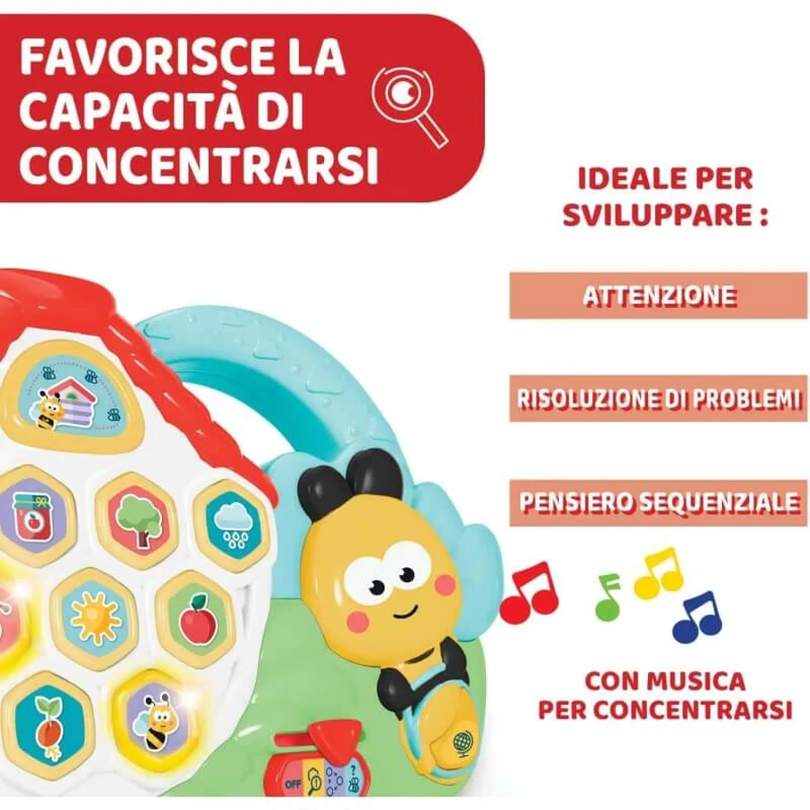 Chicco Sense & Focus Baby Bee: Entdecke den Bienenstock – Elektronisches Spielzeug für Kinder