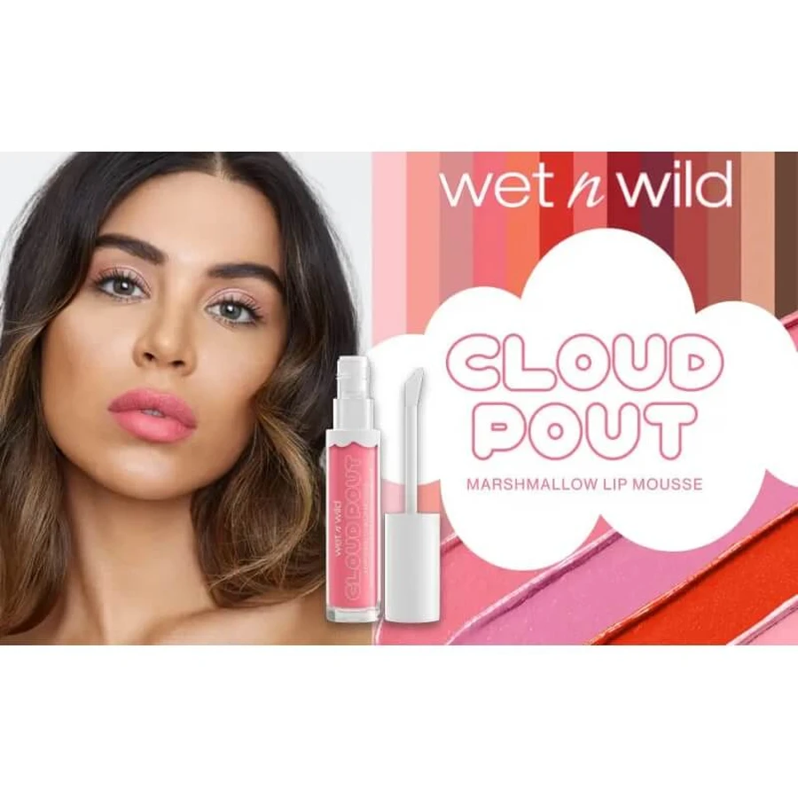 Wet n Wild Cloud Pout Marshmallow Lip Mousse - Vloeibare lippenstift - Fluff You
