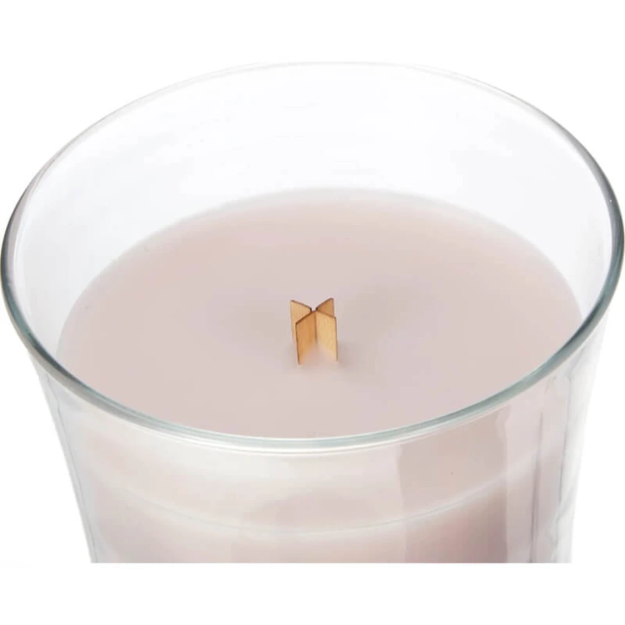Woodwick Rosewood - candela profumata clessidra grande 609 g