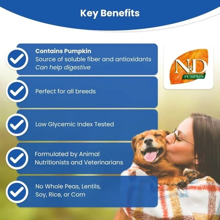 Farmina N&amp;d Pumpkin Puppy Medium &amp; Maxi with Lamb and Pumpkin - Complete Food for Puppies, 12 kg