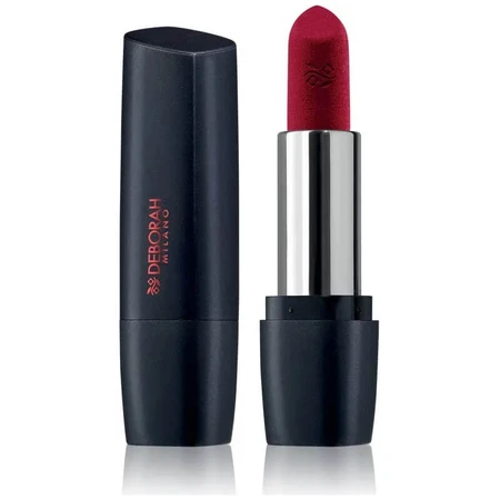 Deborah Milano Red Mat - Barra de labios mate aterciopelada n.º 5, rojo intenso
