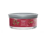 Yankee Candle Black Cherry – lumânare în pahar cu 5 fitile, din colecția Signature, 340 g