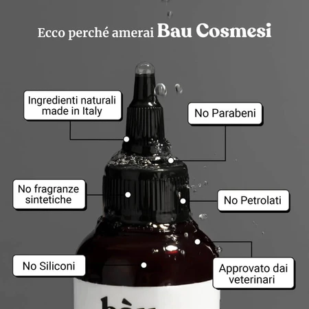Lotion nettoyante pour les oreilles Bau Cosmetics pour chiens, 100 ml