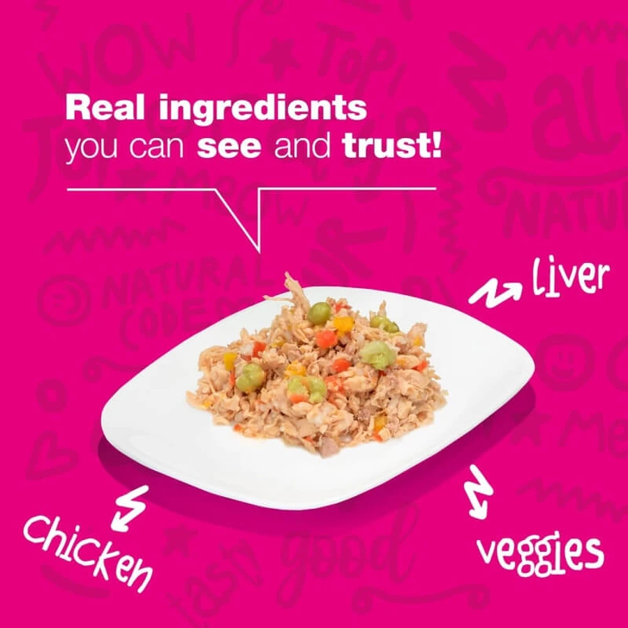 Natural Code 15: Pollo, verduras e hígado - Alimento completo para gatos adultos, 85 g