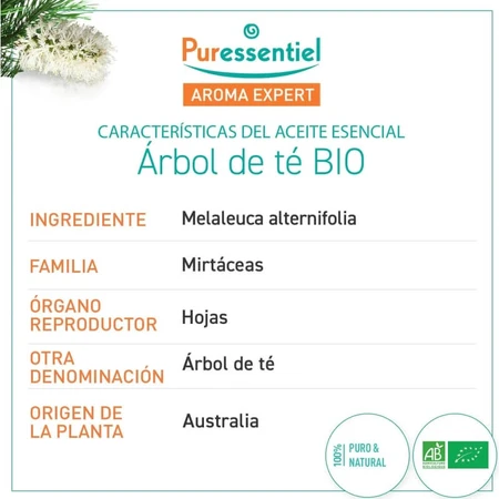 Puressentiel ulei de arbore de ceai, ulei esențial organic 10 ml