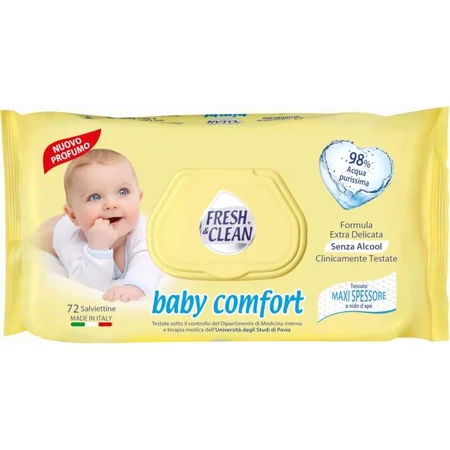 Fresh &amp; clean pentru copii - 72 de șervețele umede