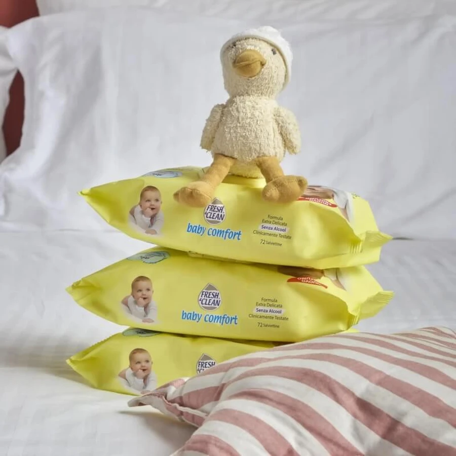Fresh &amp; clean pentru copii - 72 de șervețele umede