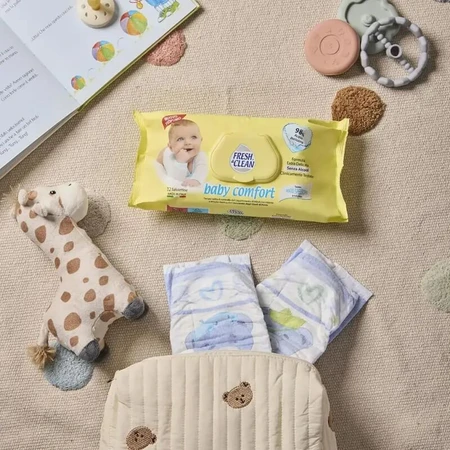 Fresh &amp; clean pentru copii - 72 de șervețele umede