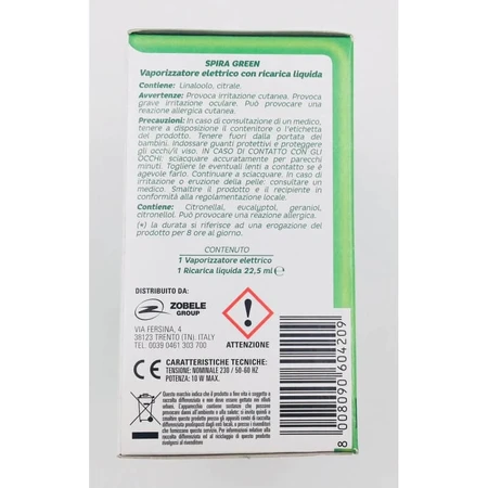 Spira Vaporizator electric verde - insecticid