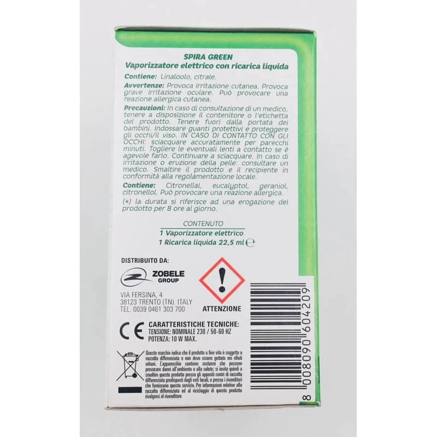 Spira Vaporizator electric verde - insecticid