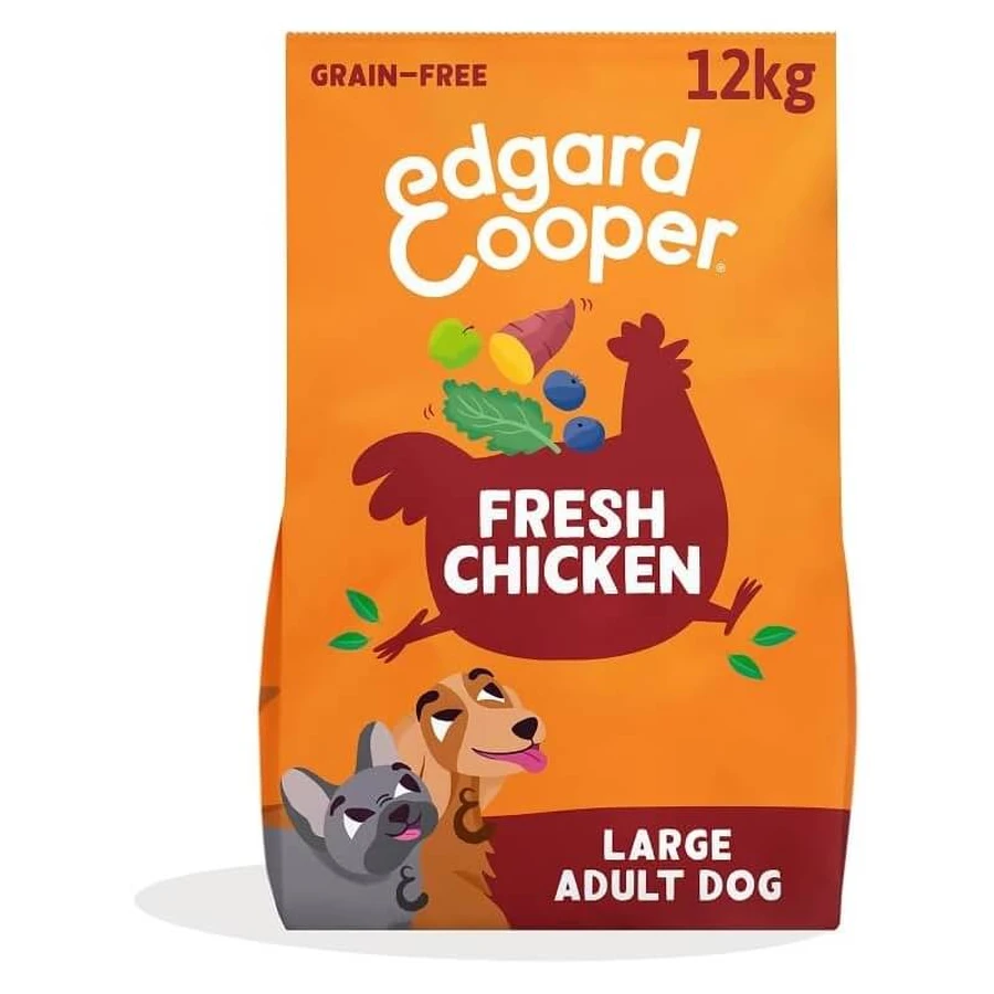 Edgard & Cooper Kipbrokken - Compleet voer voor volwassen honden van grote rassen, 12 kg