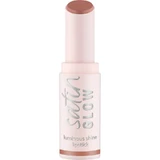 Pintalabios Essence Satin Glow Luminous Shine  - Pintalabios n.º 01 Whole Latte Love