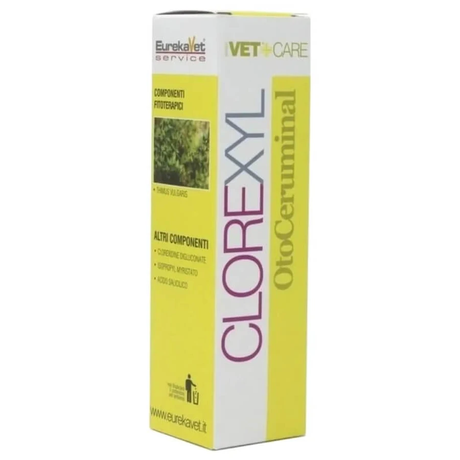 Eurekavet Clorexyl Otoceruminal – płyn do pielęgnacji uszu, zapewniający higienę i usuwający woskowinę, 100 ml: ceny i cechy