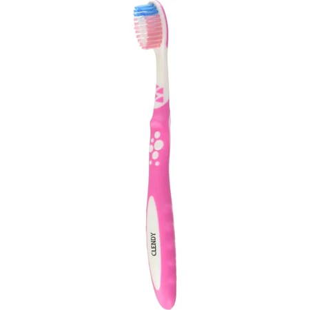 Clendy Baby Bear - Brosse à dents à poils souples pour les enfants de 7 à 12 ans, disponible en plusieurs couleurs
