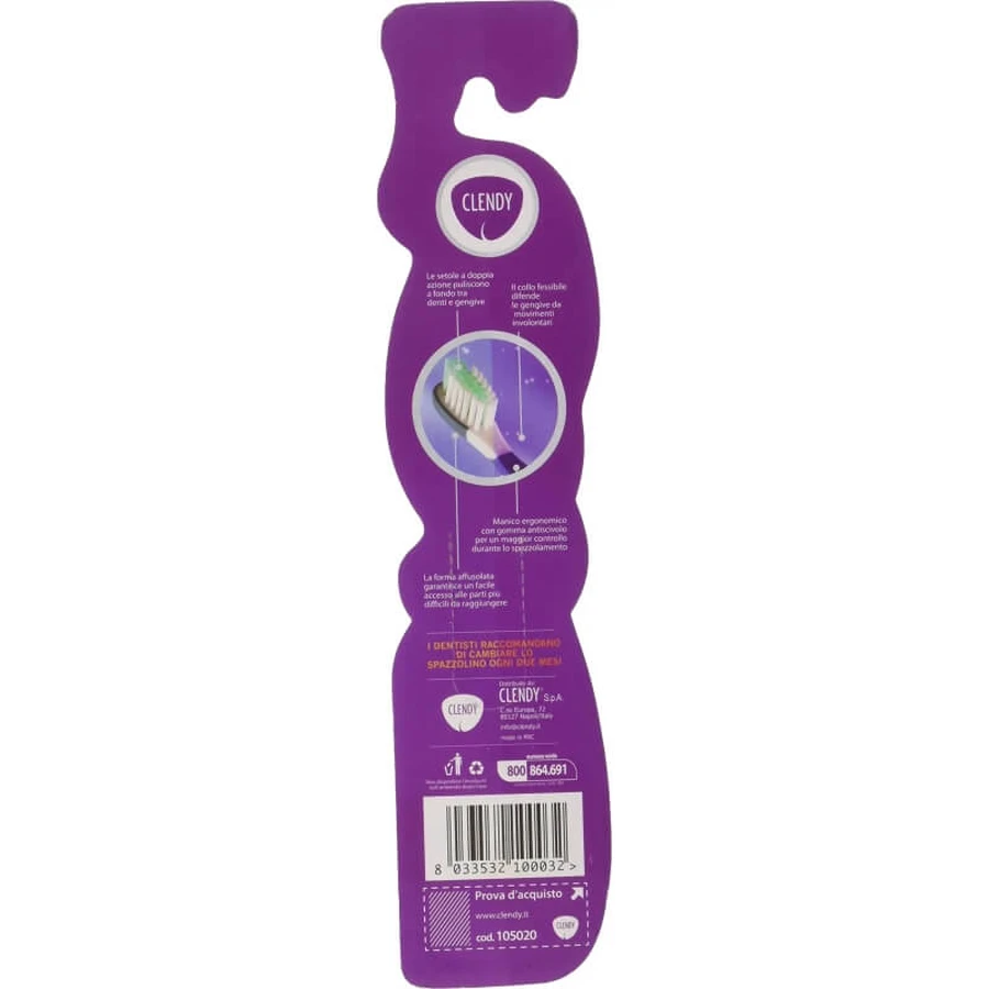 Clendy Baby Bear - Brosse à dents à poils souples pour les enfants de 7 à 12 ans, disponible en plusieurs couleurs