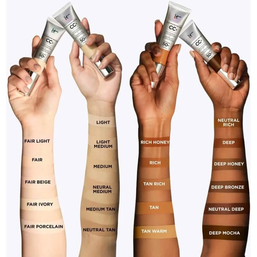 It cosmetics Cc+ cremă cu acoperire completă SPF 50+ - fond de ten fluid - nuanță deschisă