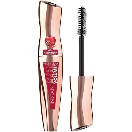 Deborah Kit „Privire perfectă” – rimel cu volum maxim instant + creion de ochi negru cu rezistență de 24 de ore + demachiant bifazic + trusă de machiaj