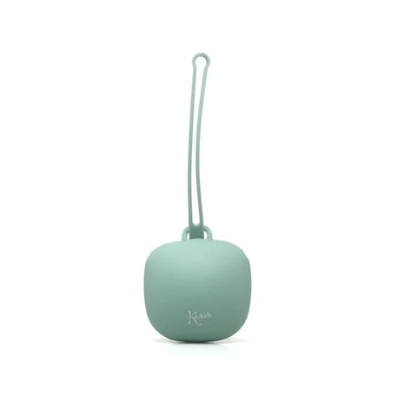 Porte-tétine en silicone Kiokids, couleur sauge, à partir de 0 mois