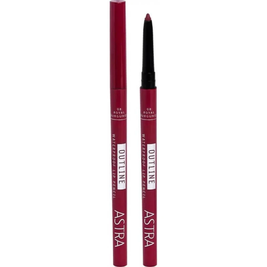 Wodoodporna konturówka do ust Astra Outline – konturówka wysuwana nr 08 Royal Burgundy: ceny i cechy