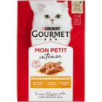 Purina Mon Petit Intense Ente, Huhn und Truthahn – Nassfutter für Katzen, 6 x 50 g