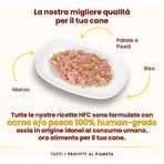 Almo Nature HFC carne de vită cu cartofi și mazăre – hrană umedă complementară pentru câini adulți, 95 g