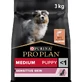 Purina Pro Plan Medium Puppy Sensitive Skin cu somon – hrană completă pentru câini, 3 kg