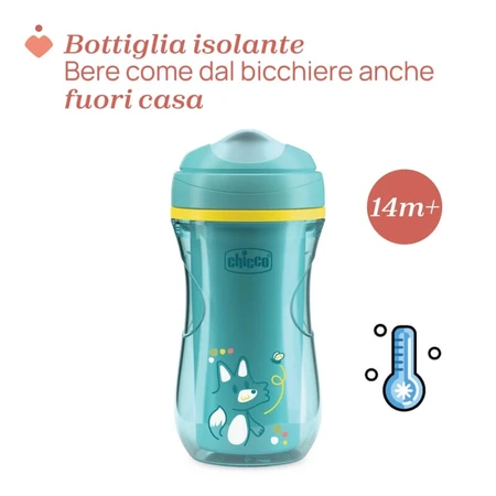 Gobelet Chicco Active, à partir de 14 mois, capacité de 266 ml, bleu clair