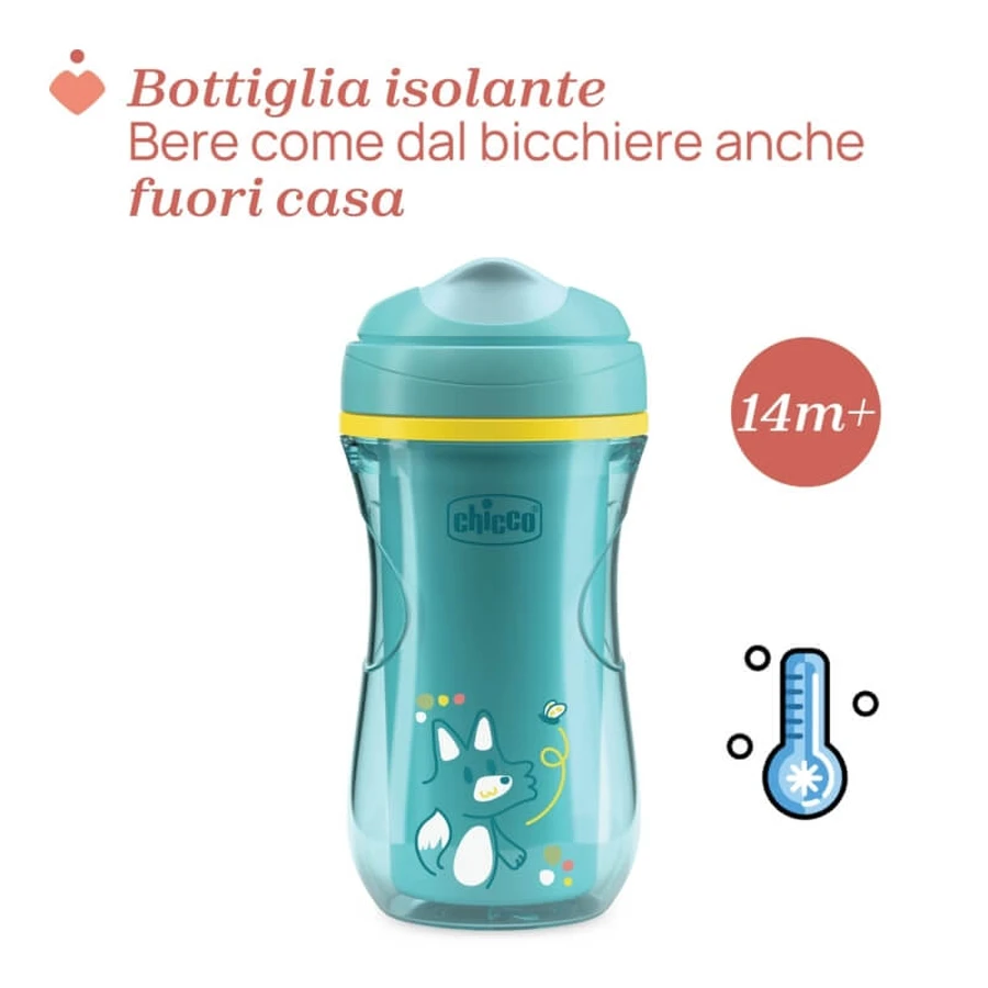 Gobelet Chicco Active, à partir de 14 mois, capacité de 266 ml, bleu clair