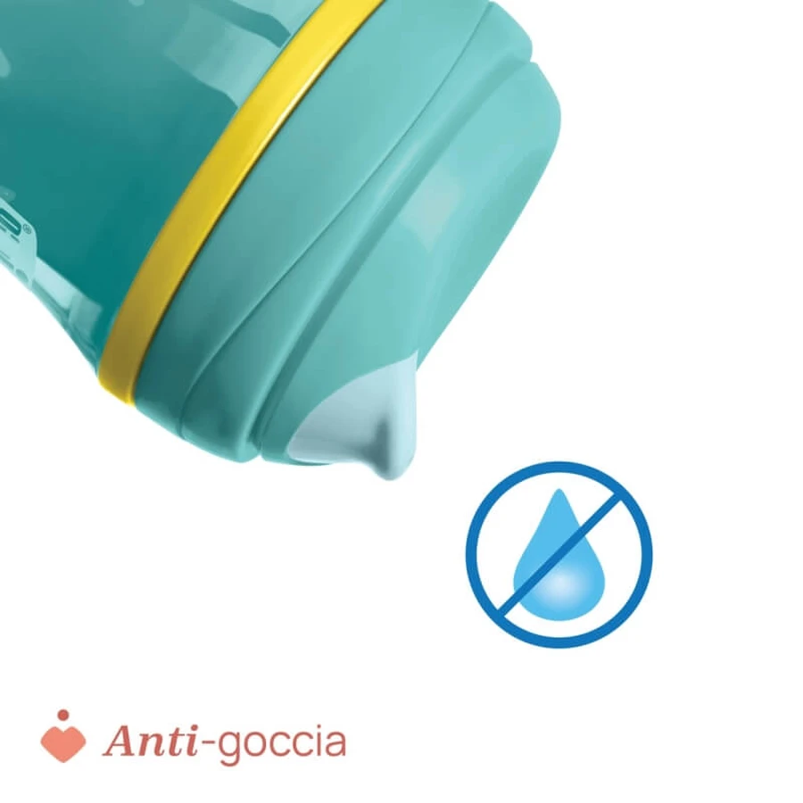 Gobelet Chicco Active, à partir de 14 mois, capacité de 266 ml, bleu clair