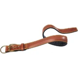 Camon Flat Collar - Padded calfskin with gold-tone hardware, 1.8 x 43 cm