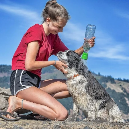 Kurgo Kurgo Mud Dog - Ducha portátil de viaje para perros, verde