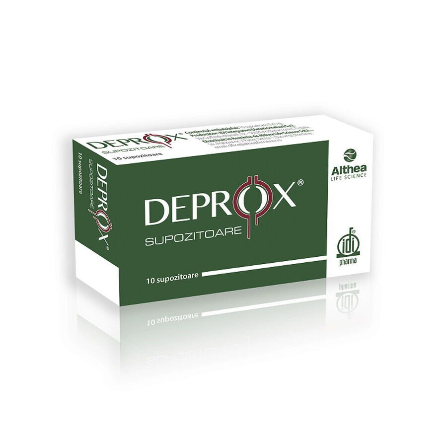 Deprox supositorios, 10 unidades, Althea Life Science