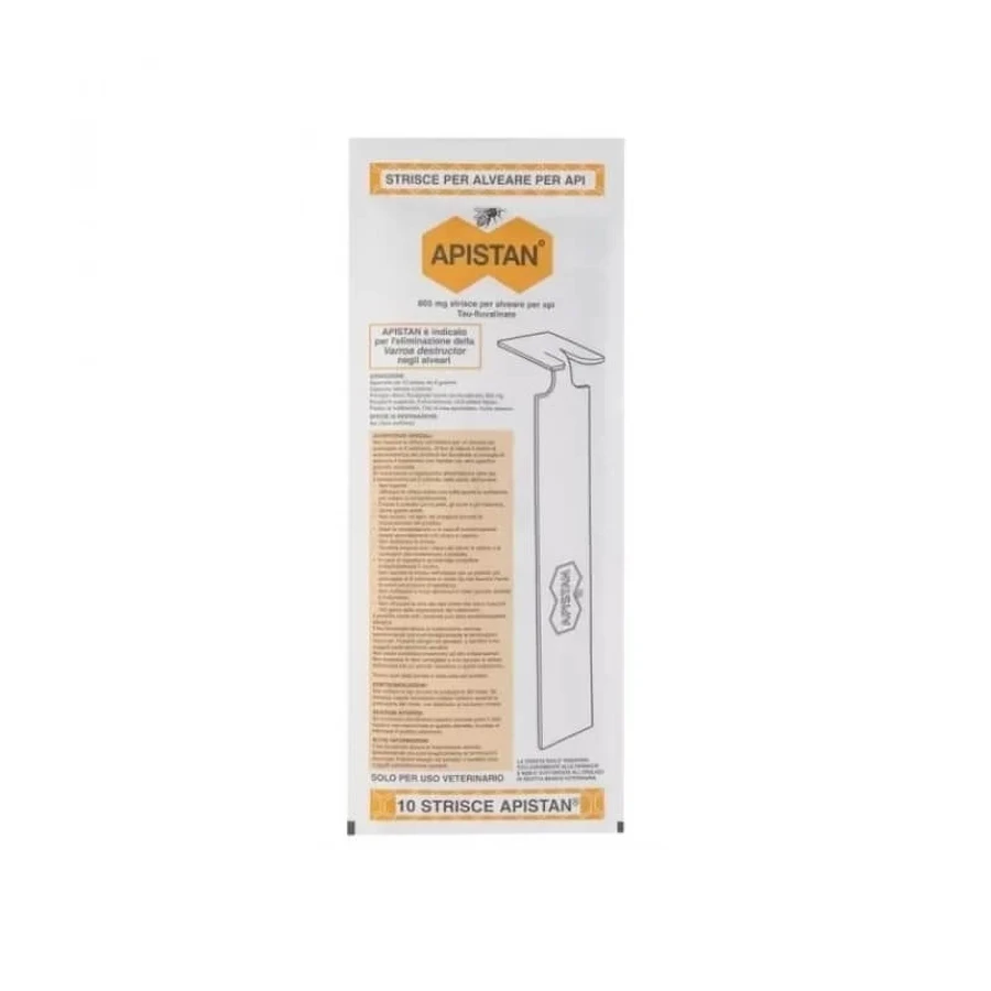 Vita Bee Health Apistan - 10 strips voor de bestrijding van varroamijten bij bijen met fluvalinaat, 8 g