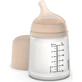Suavinex Zero Zero Slow +0m – butelka przeciwkolkowa z powolnym przepływem, 180 ml – kolor jasny nude