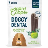 Edgard & Cooper Doggy Dental - Plant-Based Dental Sticks for Medium Dogs, Apple and Eucalyptus, 175 g