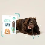 Edgard & Cooper Doggy Dental – roślinne pałeczki dentystyczne dla psów średniej wielkości, o smaku jabłkowo-eukaliptusowym, 175 g: ceny i cechy