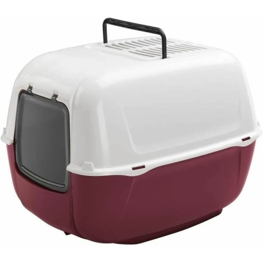 Ferplast Prima - Enclosed Cat Litter Box with Activated Carbon Filters and Swing Door, Assorted Colors