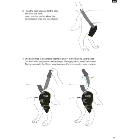 Balto Sport Agile - Rodillera de compresión para la rodilla derecha, talla M, verde