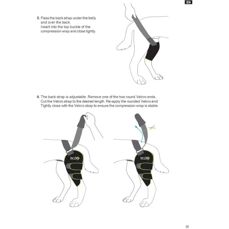 Balto Sport Agile - Rodillera de compresión para la rodilla derecha, talla M, verde
