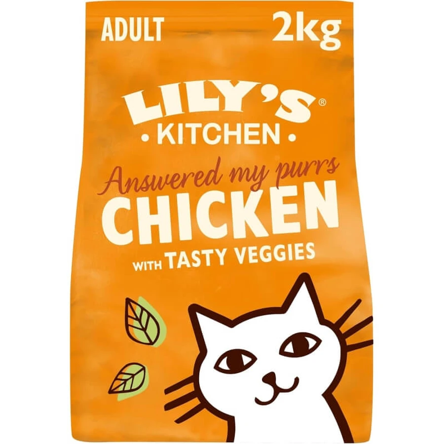 Lily's Kitchen Kurczak i warzywa – kompletna sucha karma dla dorosłych kotów, 2 kg: ceny i cechy
